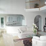 View of kitchen & balcony from Family Room.