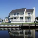 View of Rear Elevation from across waterway.