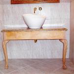 Vanity table in Powder Room.